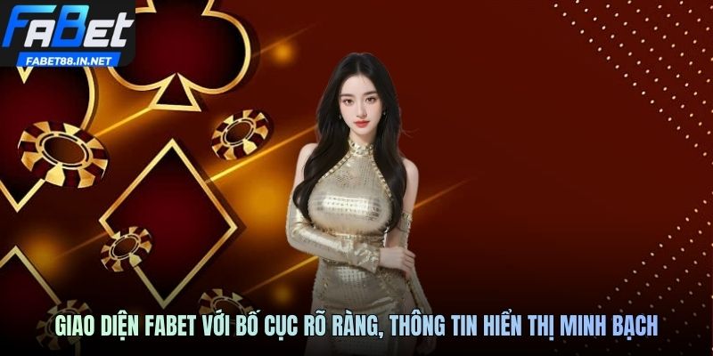 Giao diện trang chủ FABET với bố cục rõ ràng, thông tin hiển thị minh bạch