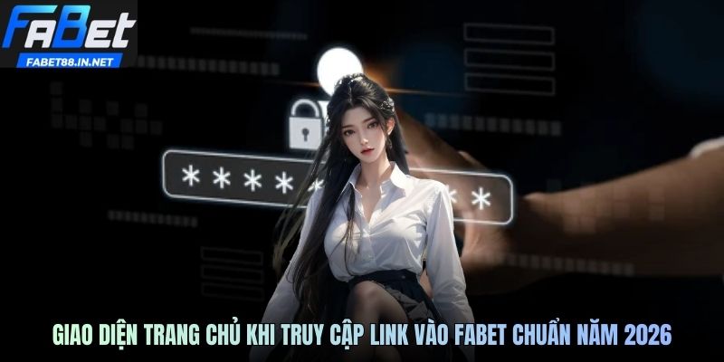 Giao diện trang chủ khi truy cập link vào FABET chuẩn năm 2026